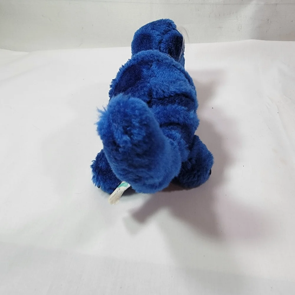Vintage Blue Dinosaur Acme Plush Monster Stuffed Beast HTF Prehistoric Animal